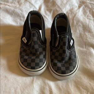 Vans Black Slip-On Sneakers with Waffle Sole